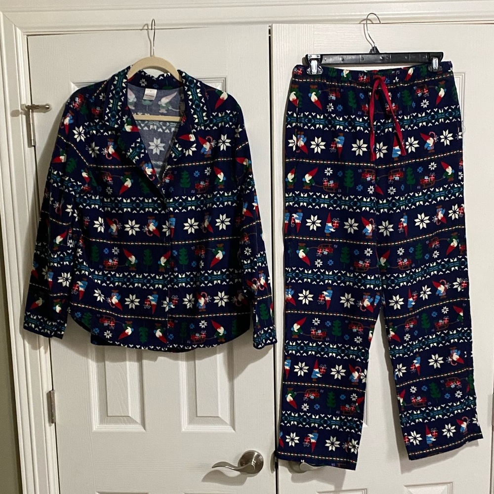 Hanna Andersson Adult Unisex Holiday Flannel Pajama set